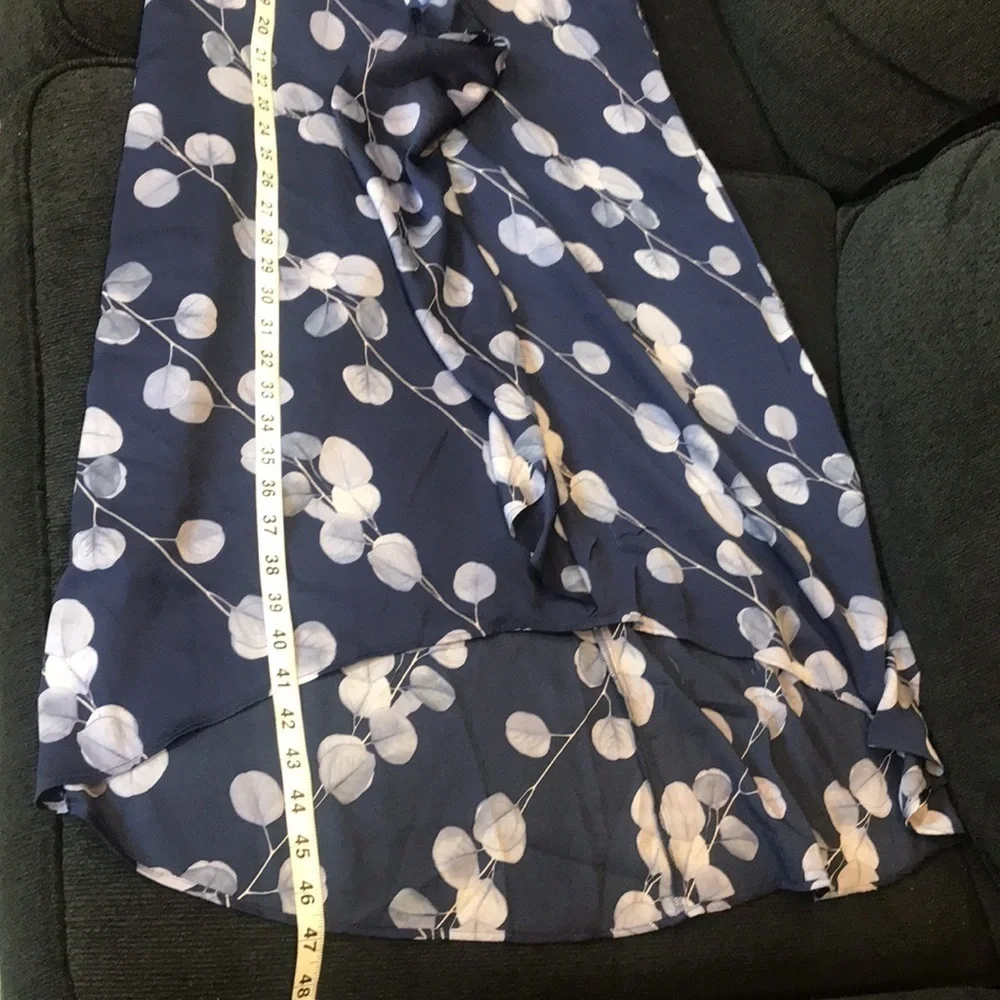 Banana Republic Floral High-Low Ruffle Front Sleeveless Dress-Size 6